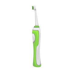 Toothbrush vector cartoon icon. Vector illustration electric brush on white background. Isolated cartoon illustration icon of electric toothbrush .
