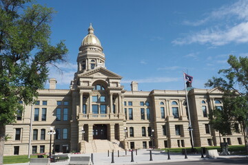 This is the capitol building in Cheyenne, Wyoming. Wyoming has the fewest people of all the states.