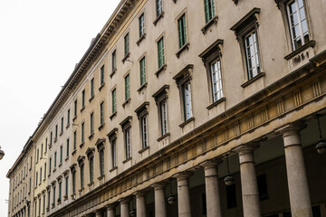 View of Traditional Old Architecture in Como, Italy