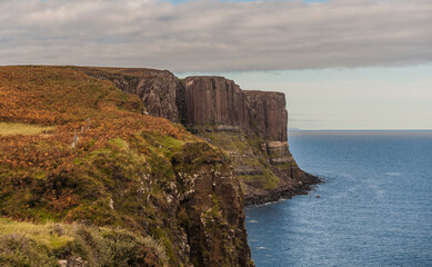 Fototapeta na wymiar Staffin Basalt Columns, Isle of Sky