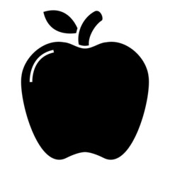 Vector Apple Glyph Icon Design