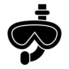  Vector Scuba Diving Glyph Icon Design