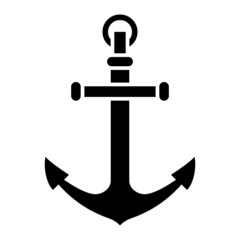  Vector Anchor Glyph Icon Design