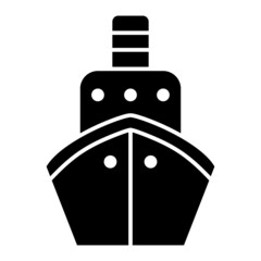  Vector Ship Glyph Icon Design