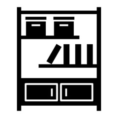 Vector Shelf Glyph Icon Design
