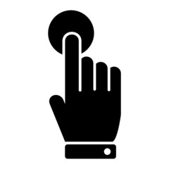 Fototapeta premium Vector Hold Glyph Icon Design