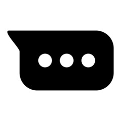 Vector Messaging Glyph Icon Design
