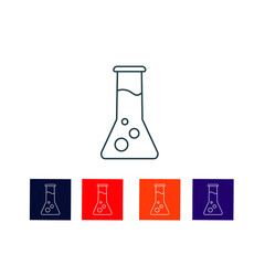 Test Tube thin line icon stock illustration 