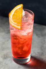 Cold Refreshing Campari Soda Cocktail