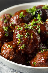 Homemade Barbecue Crockpot Meatballs