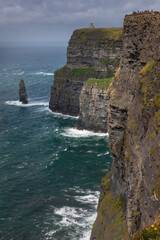 Cliffs of Moher. Ocean coast west Ireland. Rocks.