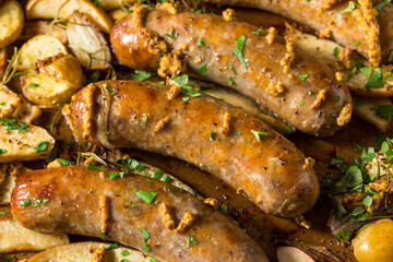 Homemade Baked Sausage and Apples