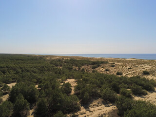 Littoral du Cap Ferret, vue aérienne en Gironde