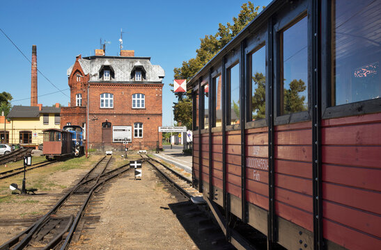 Narrow-gauge railway in Znin. Poland