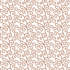 Vector drawing seamless pattern. Line hand drawn monochrome background. Ornament for fabric, wallpaper, packaging.