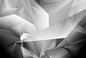 Light Gray vector backdrop with lines, triangles.