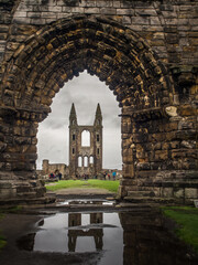 ruins of St. Andrews church in Scotland