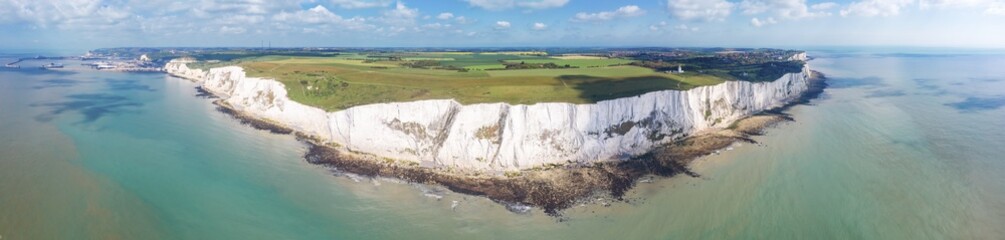 Panorama of White Cliffs of Dover