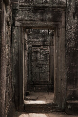 old door in archaeological site