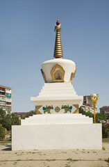 Stupa of Reconciliation in Elista. Republic of Kalmykia. Russia