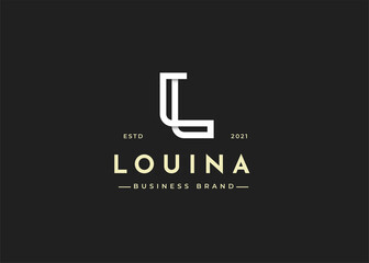 Minimalist letter L logo design template, Vector illustrations