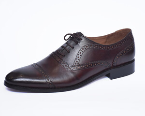 pair of brown shoes