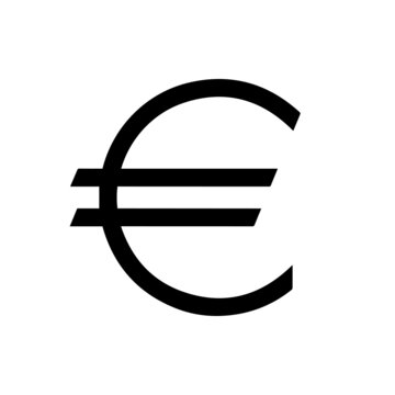 Euro sign icon. Euro sign. Euro symbol. Euro currency symbol. Euro SVG icon.