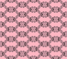 black openwork pattern