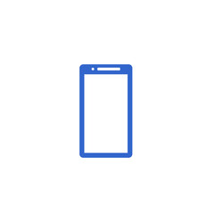 a primary/blue smartphone single icon isolated white background	