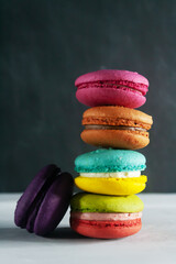 Colorful macaroons