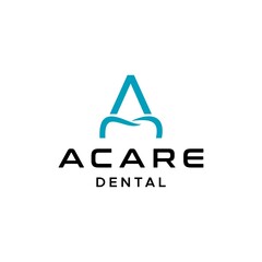 A clean and unique logo, a combination of the letter A and dentist.
EPS 10, Vector.