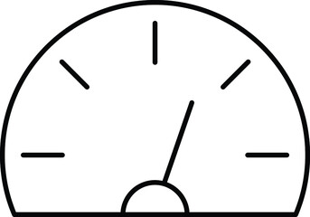 Speedometer Isolated Vector icon which can easily modify or edit

