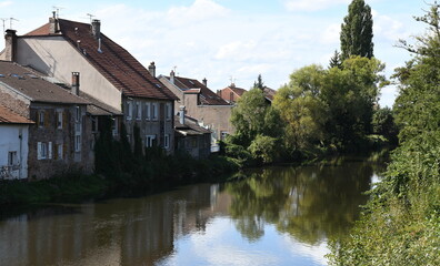 Fototapeta premium canal in the village