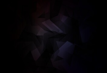Dark Gray vector abstract polygonal template. - obrazy, fototapety, plakaty