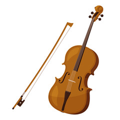 Naklejka premium チェロのイラスト
