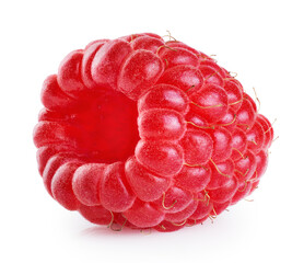 Raspberry isolated on white background. With clipping path.