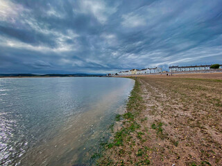 Exmouth beach in Devon