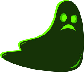 ghost Halloween. vector illustration. Happy Halloween