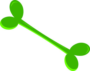 bone. vector illustration. Happy Halloween