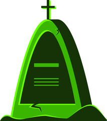 headstone Halloween. vector illustration. Happy Halloween