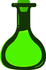 potion in a flask Halloween. vector illustration. Happy Halloween