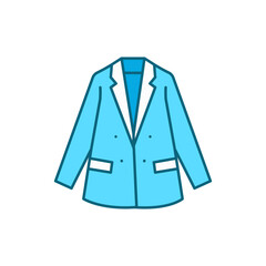 Blazer color line icon. Pictogram for web page, mobile app, promo.