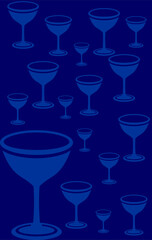 Background glass flute. Creative illustration vector background for your business. It can also be used for softfile flyers