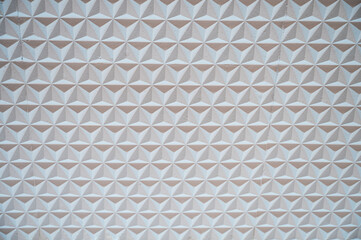 Light blue on white 3 dimensional geometric line pattern seamless repeat background