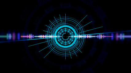 サイバーテクノロジーデザイン　壁紙　背景　ポスター