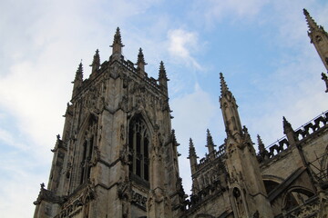 Fototapeta na wymiar York minster Cathedral England 8th of September 2021.views of York minster showing the magnificent building 