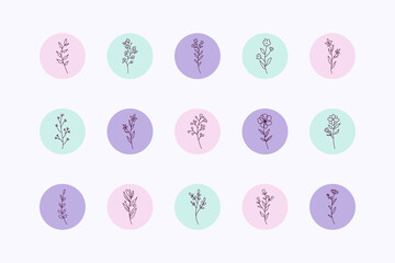 Hand drawn Instagram story highlight cover