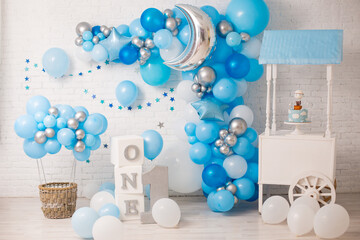 Decor for First birthday party  boy