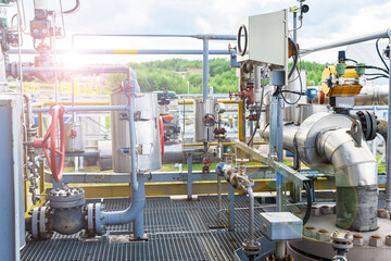 The technological equipment of the valve was cut off by installations for the production of liquefied gas.