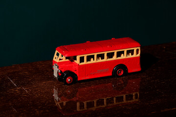 
powerful red bus bus red rain
